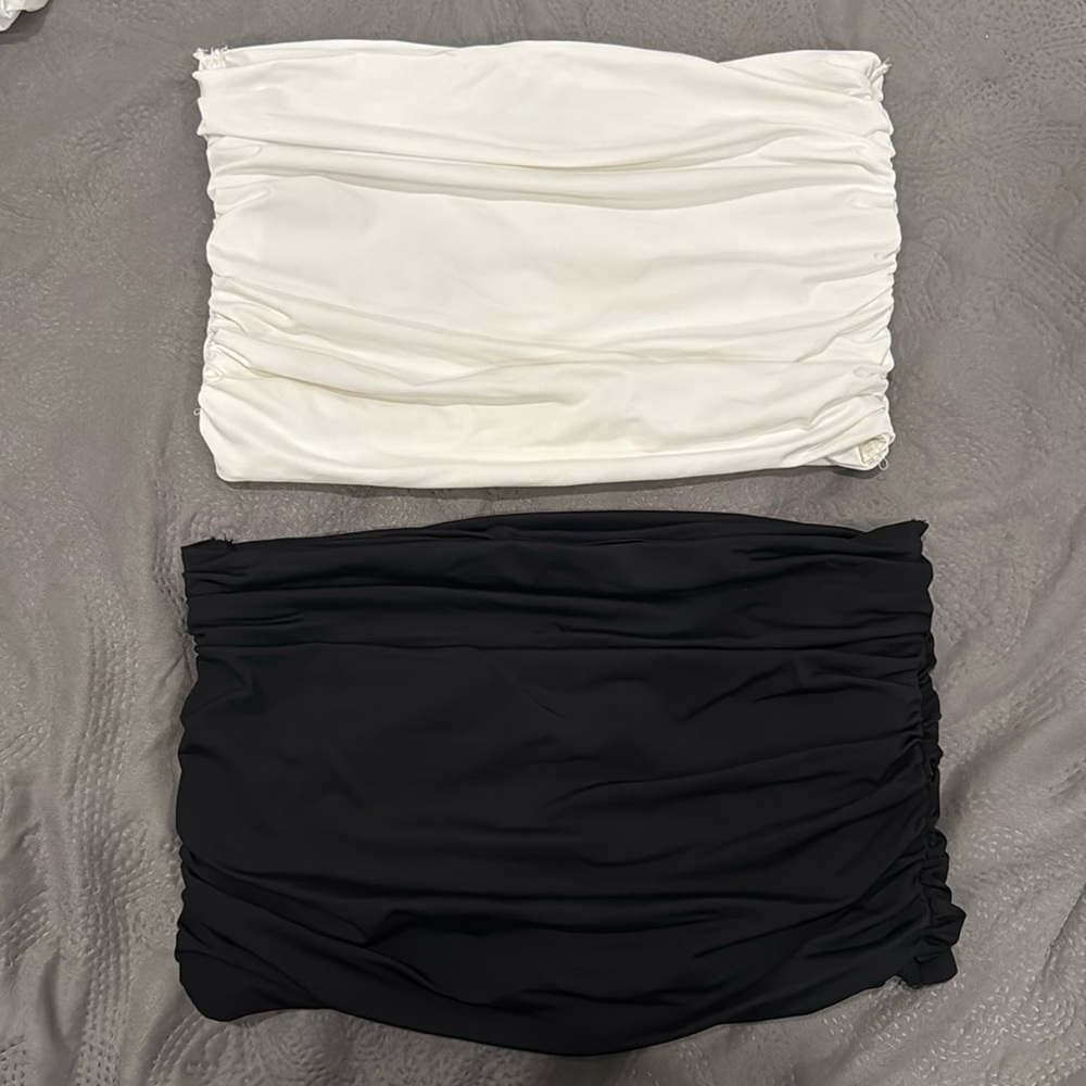 Zara bandeaus black and white size small
